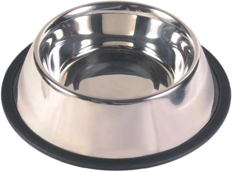 Trixie Dubenėlis metalinis 0.9l 17cm su guma