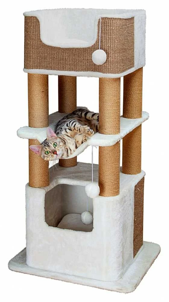TRIXIE Draskyklė katėms Lucano, baltos ir taupe spalvos, XXL