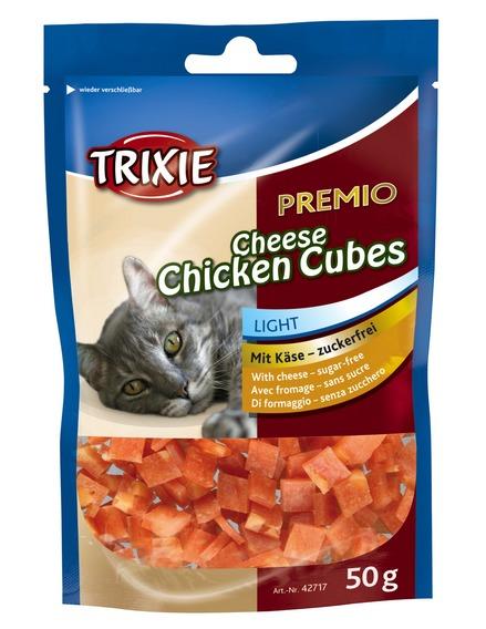 Trixie Premio Cheese vištiena Cubes skanėstai katėms su vištiena ir sūriu, 50 g