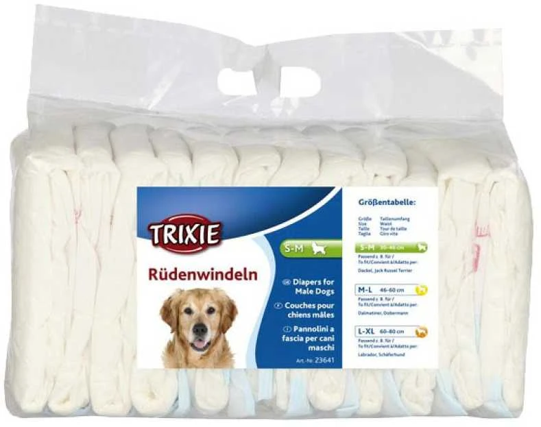 Trixie Sauskelnės šunų patinams L-XL, 1vnt. 60-80 cm