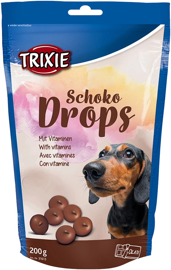 Trixie Schoko drops 200g šunų skanėstai su šokoladu