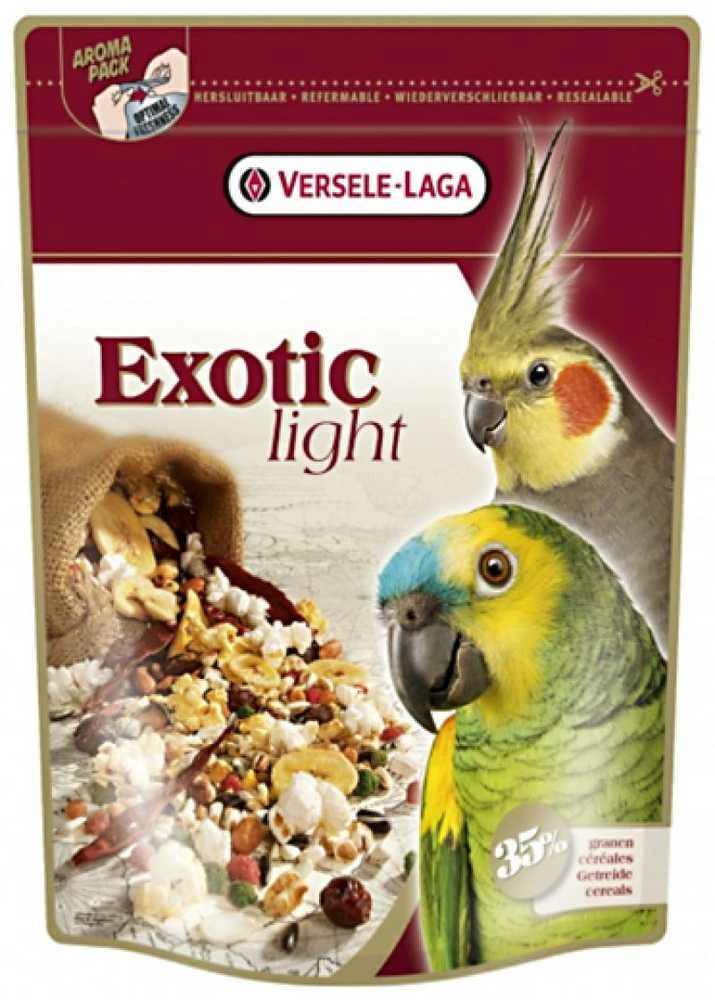 Versele-Laga nv Prestige Premium Exotic Light - papūgų lesalas su vaisiais ir grūdų sėklomis, 750 g