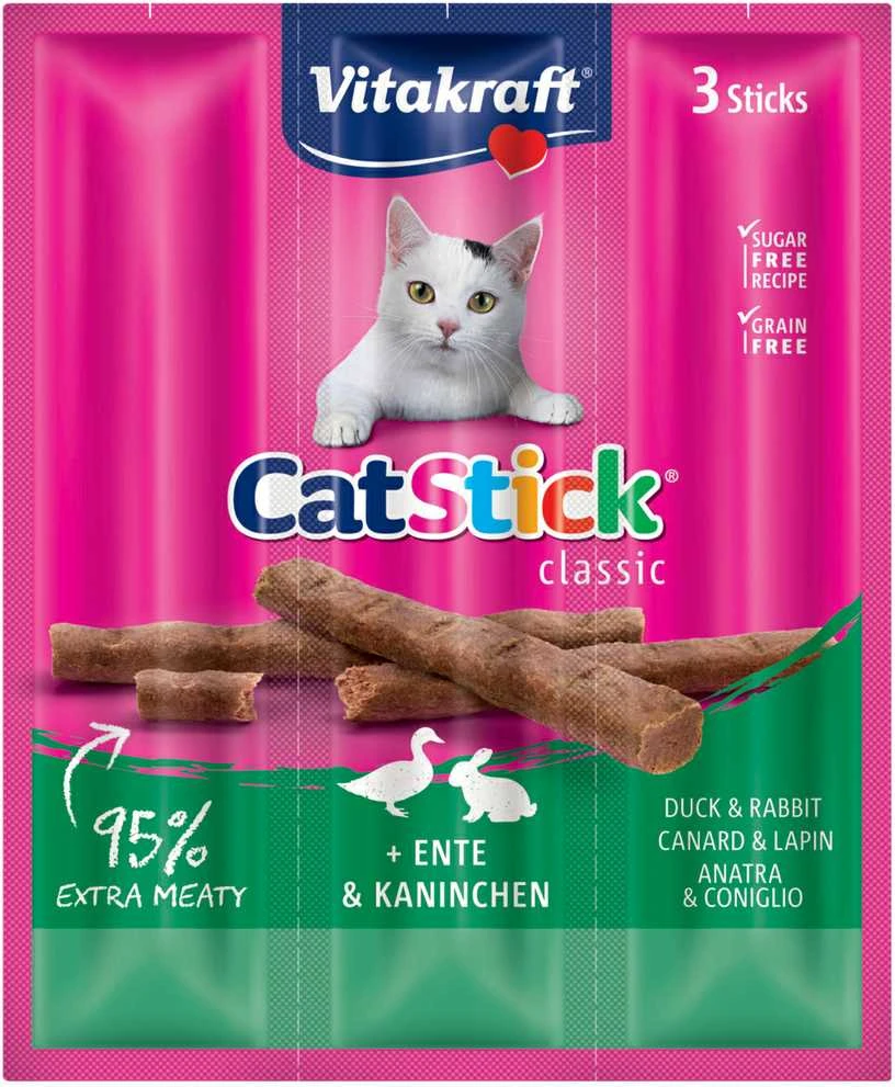 Vitakraft Chovex Sro Cat-stick mini 3vnt kačių pagaliukai su antiena ir triu