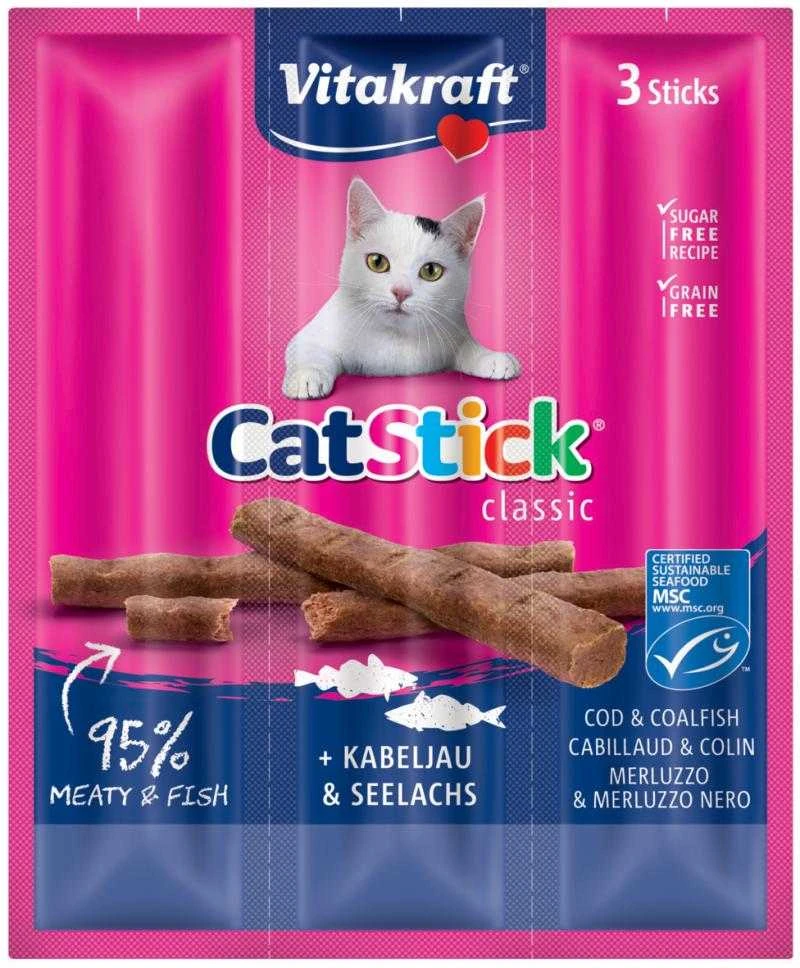 Vitakraft Chovex Sro Cat-stick mini 3vnt kačių pagaliukai su menke ir tunu