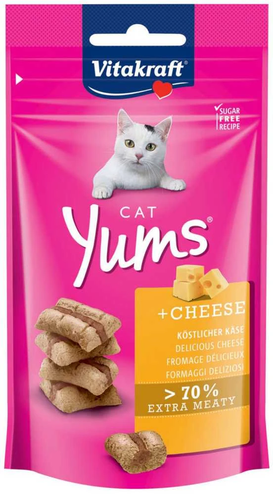 Vitakraft Chovex Sro Kačių skanėstas Cat Yums su sūriu 40 g
