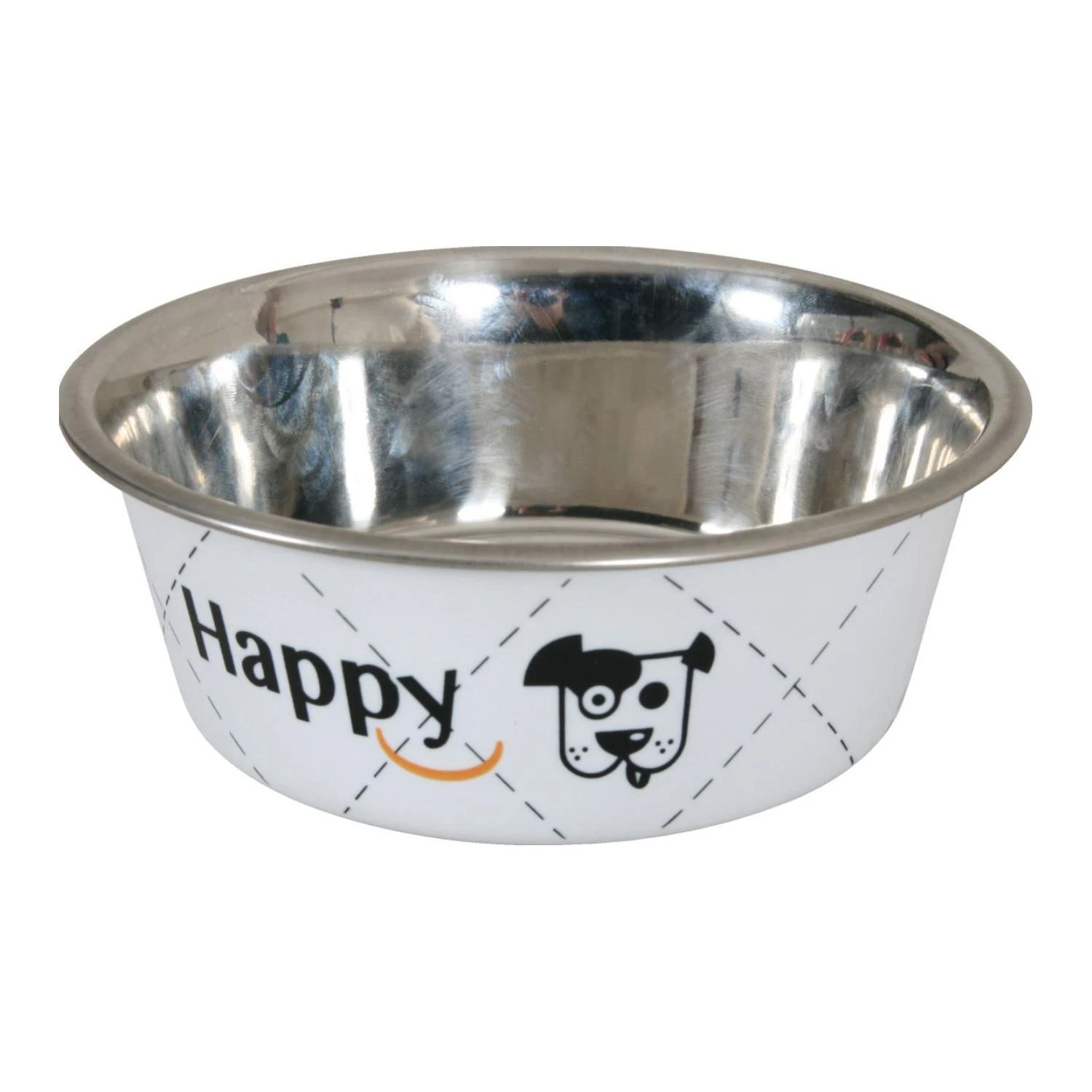 Zolux Dubenėlis šuniui Happy, metalinis, 800ml, baltas