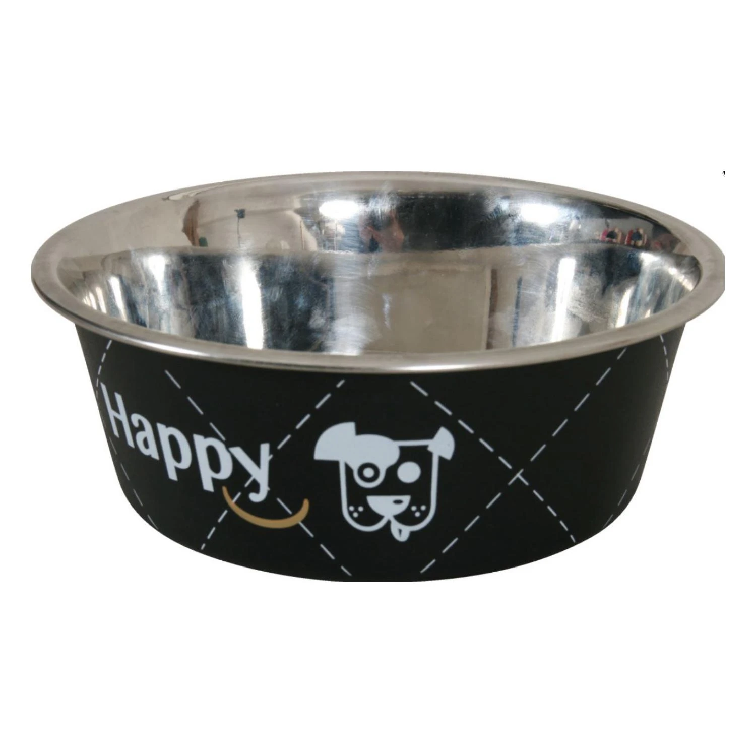 Zolux Dubenėlis šuniui Happy, metalinis, 800ml, juodas
