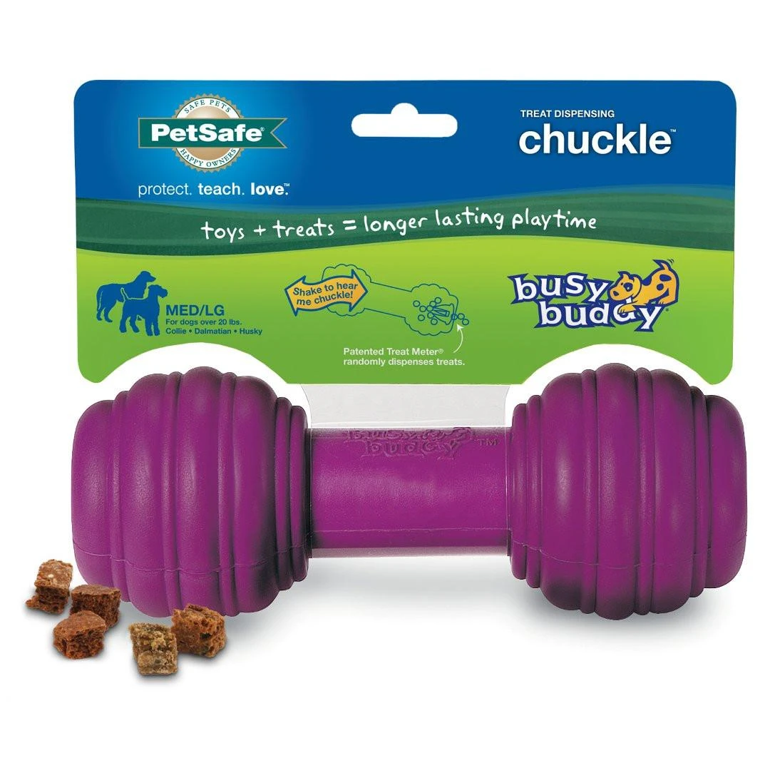 Petsafe Busy Buddy Chuckle guminis kaulas su cypuku dideliems šunims