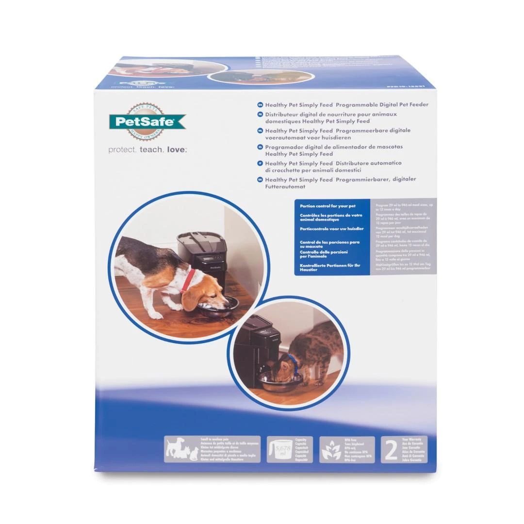 PetSafe Healthy Simply Feed programuojama skaitmeninė automatinė šėrykla šunims ir katėms