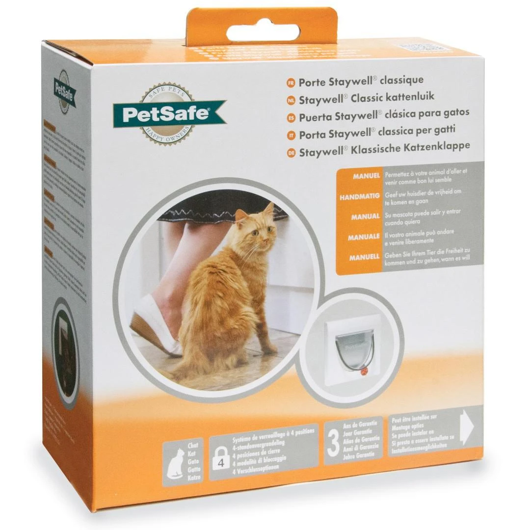 PetSafe Staywell durelės keturių padėčių katėms ir šunims iki 7kg baltos