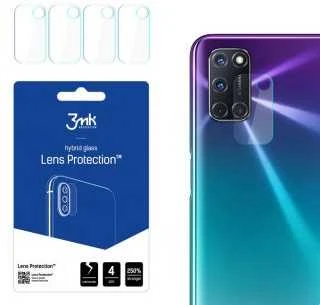 HIBRIDINIS STIKLAS 3MK LANKSUS STIKLAS OPPO A72 LĖŠYMAS KAMERAI 4 Vnt.