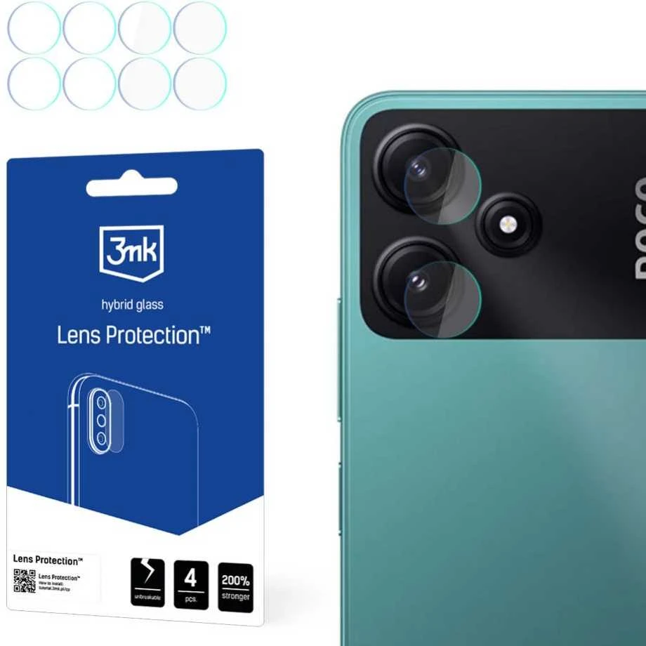 3mk Lens Protection™ hibridinis fotoaparato stiklas Poco M6 Pro 5G