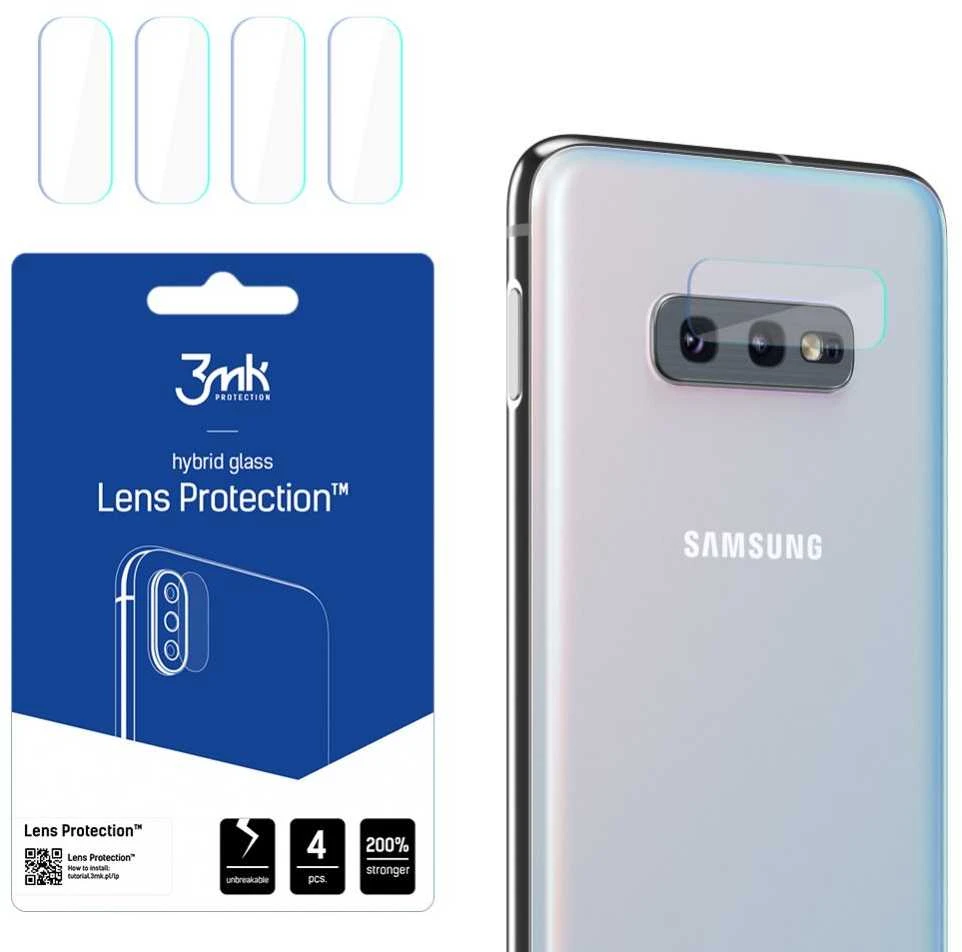 HYBRID GLASS 3MK FLEXIBLE GLASS LENS SAMSUNG GALAXY S10E FOR CAMERA 4 PCS.