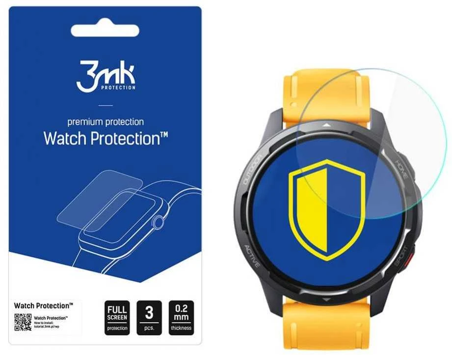 Apsauginis ekrano stiklas 3MK išmaniojo laikrodžio Xiaomi Watch S1