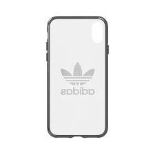 Adidas Clear Case Silikoninis dėklas Apple iPhone X / XS Transparent - Juodas (EU Blister)