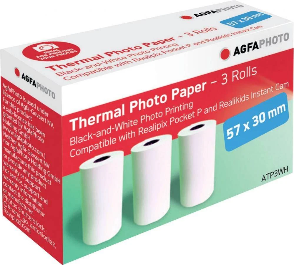 AgfaPhoto Agfa Nuotraukų terminis fotopopierius – 3 ritinėliai