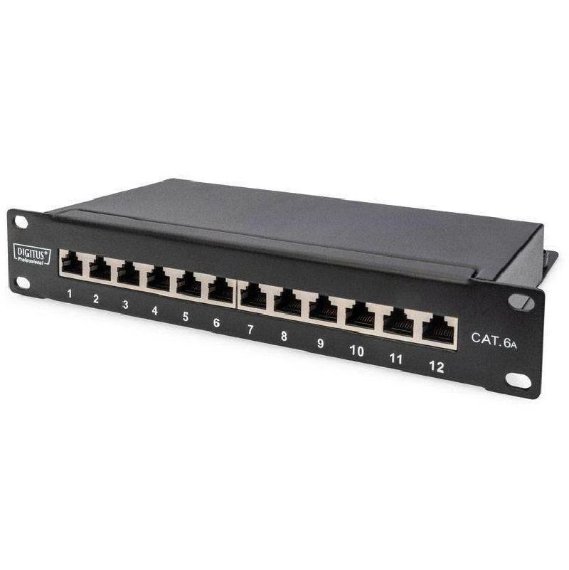 Assmann Electronic DIGITUS Patch Panel 10 colių Cat6 12 prievadų ekranuotas 10 colių