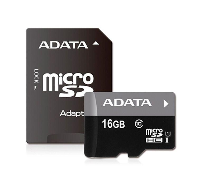 Atminties kortelė ADATA | Premier UHS-I | 16 GB | Micro SDHC | Flash atminties klasė 10 | SD adapter