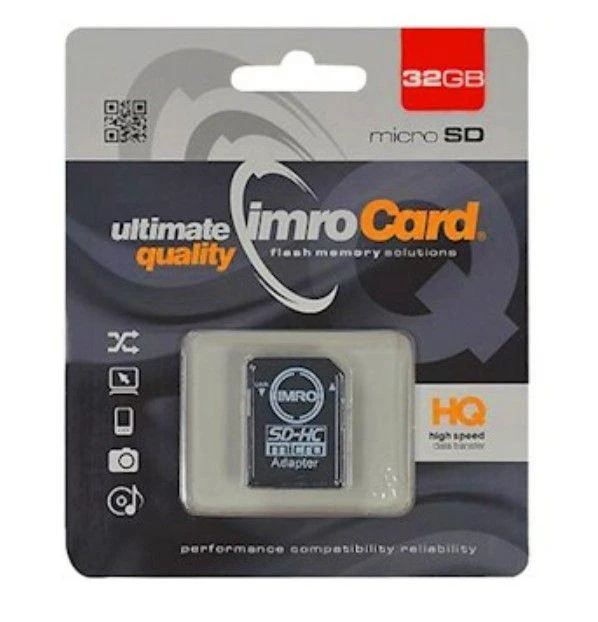 Imro atminties kortelė 32GB Micro SDHC cl. 10 UHS-I + adapteris