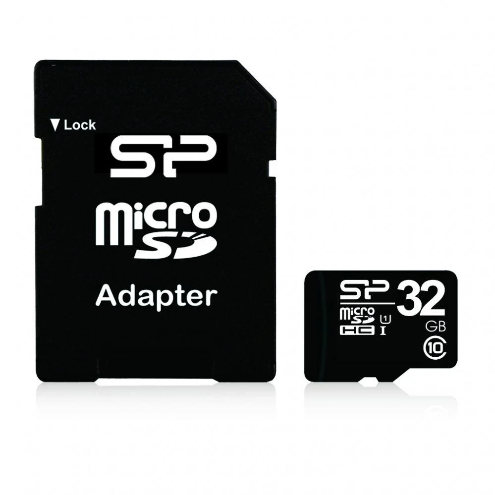 Silicon Power | 32 GB | Micro SDHC | Flash atminties klasė 10 | SD adapter