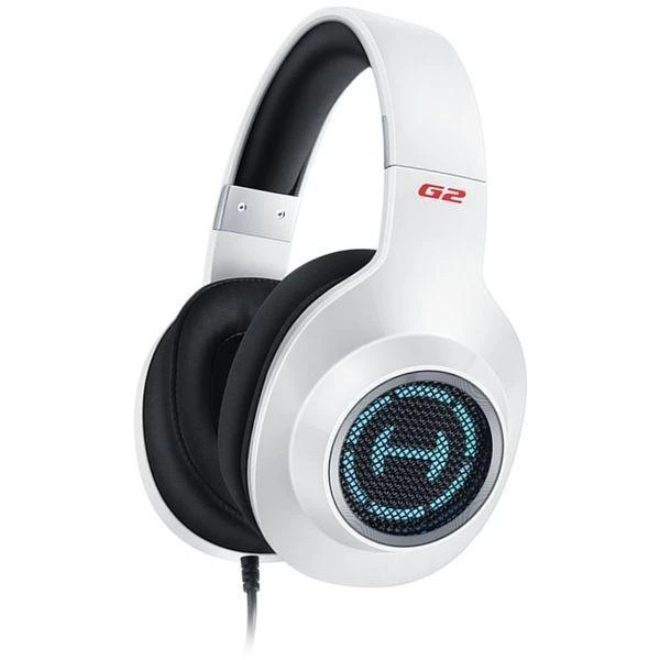Edifier Hecate G2 II baltos žaidimų ausinės su RGB apšvietimu