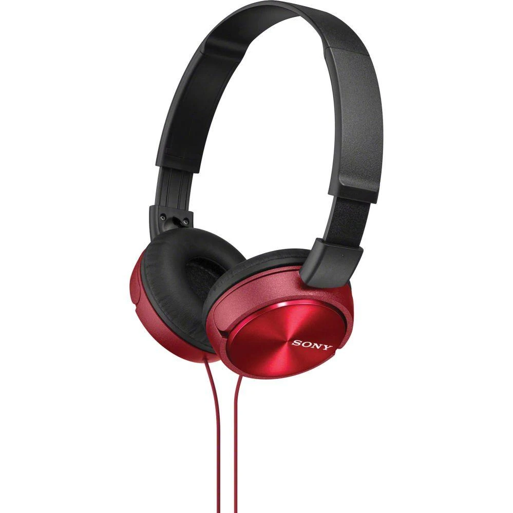 Laidinės ausinės Sony MDR-ZX310R, juodos/raudonos spalvos