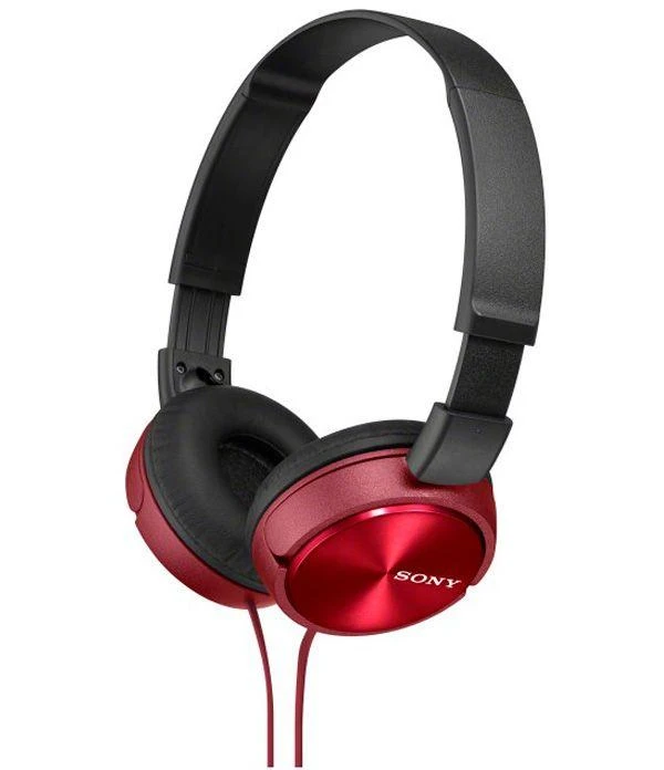 Laidinės ausinės Sony MDR-ZX310R, juodos/raudonos spalvos