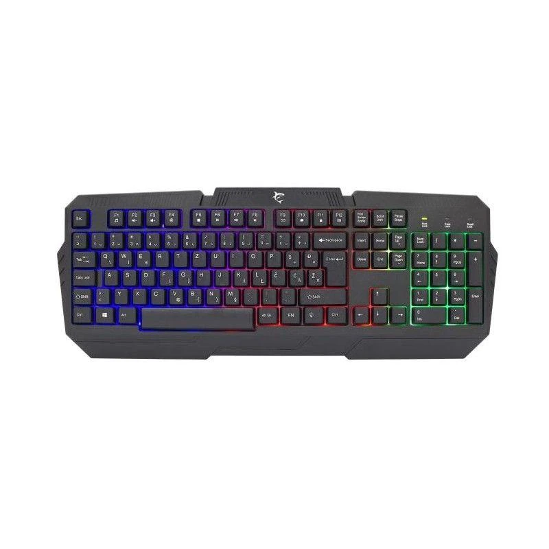 Membraninė Žaidimų klaviatūra White Shark Dakota, Rainbow LED pašvietimas, US išdėstymas