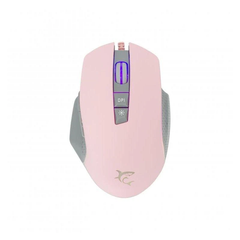 Žaidimų pelė White Shark Gareth Pink su RGB pašvietimu