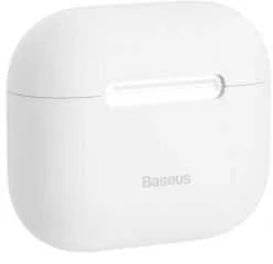 Ausinės Baseus itin plonas silikagelio dėklas, skirtas Apple AirPods 3 – baltas