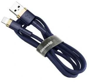 Baseus Cafule USB Lightning kabelis 1.5A 2m - Auksinis / Tamsiai mėlynas
