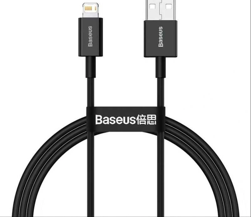 Baseus Superior serijos USB - Lightning kabelis 2.4A 1m - Juodas