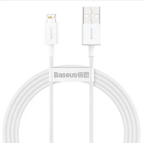 USB kabelis Baseus Superior iš USB į Lightning 2.4A 1.5m baltas CALYS-B02