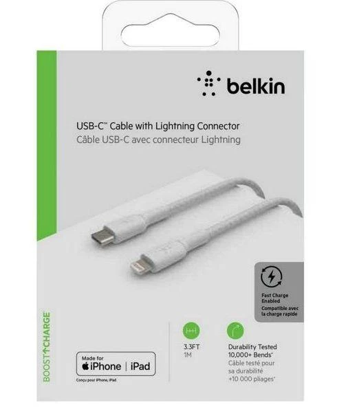 Belkinas | PAdidinkite IŠKROVIMĄ | CAA003bt1MWH | USB-C į Lightning USB-C | Žaibas