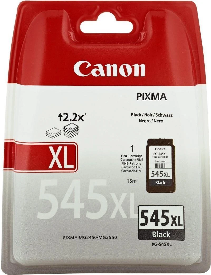 Canon PG-545XL ink cartridge, juodas
