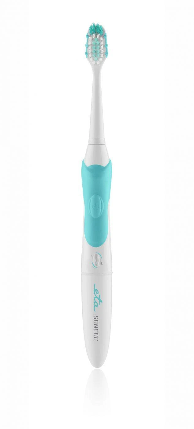 Dantų šepetėlis ETA | Sonetic 0709 90010 | Baterija operated | Suaugusiems | Šepetėlių skaičius galvutės įeina 2 | Number of teeth brushing modes 2 | Sonic technology | Baltas/Mėlyna