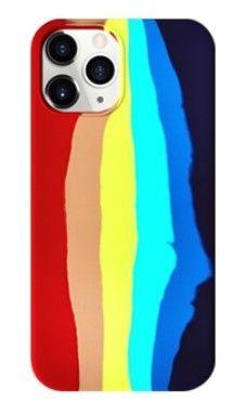 Dėklas Evelatus Apple iPhone 14 Pro Silicone case Multi-Colored Rainbow