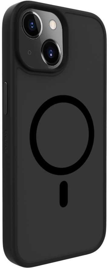 Dėklas Evelatus Apple iPhone 15 Plus Hybird Case With Magsafe PC+TPU Juodas