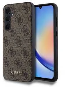 Guess GUOHCSA35G4GFBR A35 A356 rudos spalvos kietas dėklas 4G Metal Gold Logo