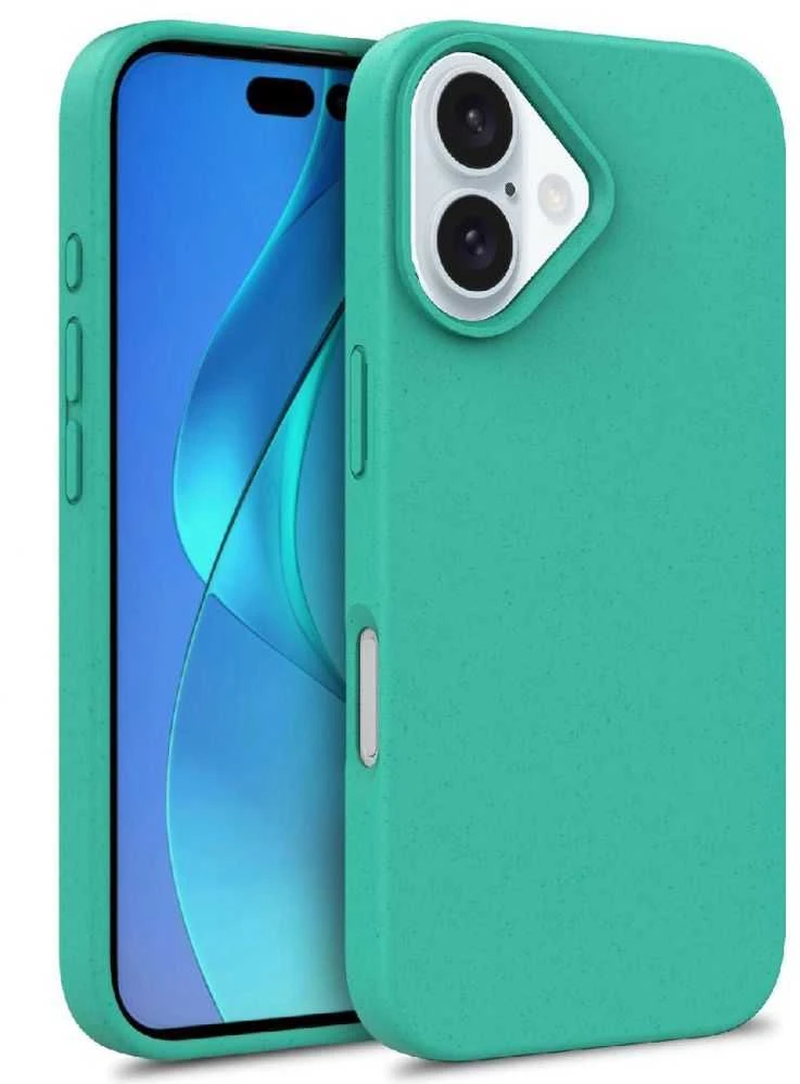 Dėklas Hurtel Multiple Color Wheat Case MagSafe Apple iPhone 16 – mint