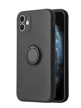 Dėklas iLike Apple iPhone 14 Pro SILICONE RING Juodas