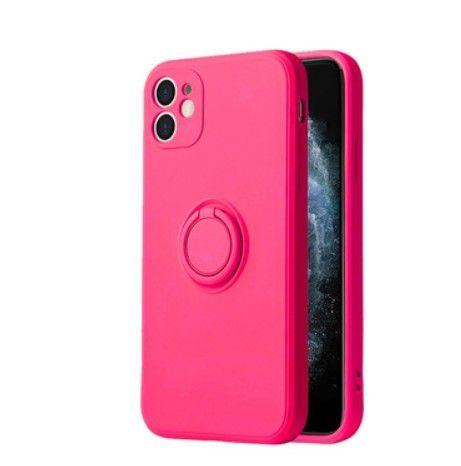 Dėklas „iLike Xiaomi“ silikoninis žiedinis galinis dangtelis „Redmi 9C / 10A“ rožinis POK048198
