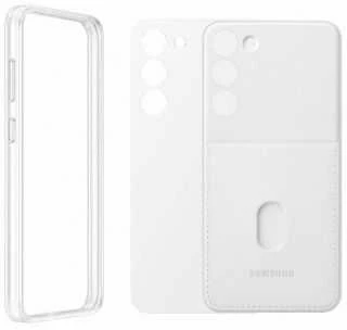 Dėklas SAMSUNG Frame Cover Galaxy S23+ EF-MS916CWEGWW Baltas