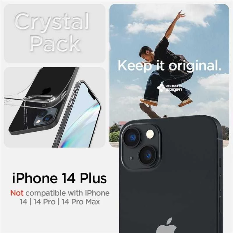 Spigen Crystal pack Apple iPhone 14 Plus Crystal dėklas telefonui skaidrus