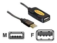 DELOCK kabelio USB 2.0 plėtinys. aktyvus 5m