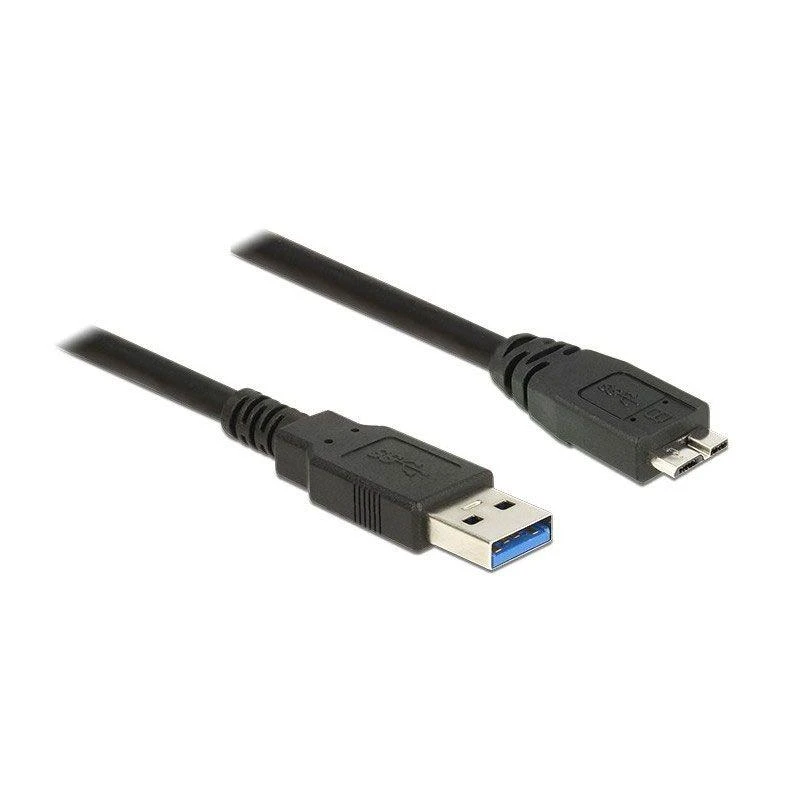 DELOCK Cable USB 3.0 Type-A male > USB 3.0 Type Micro-B male 1.0 m juodas