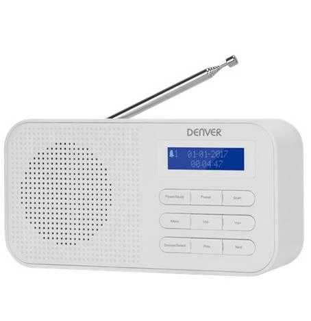 Denver DAB-42 baltos spalvos