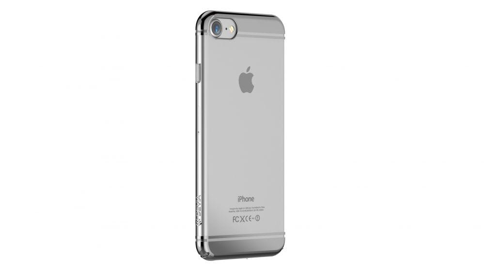 Devia Glimmer 2 silikoninis dėklas Apple iPhone 7 / 8 telefonui, skaidrus - Sidabrinis