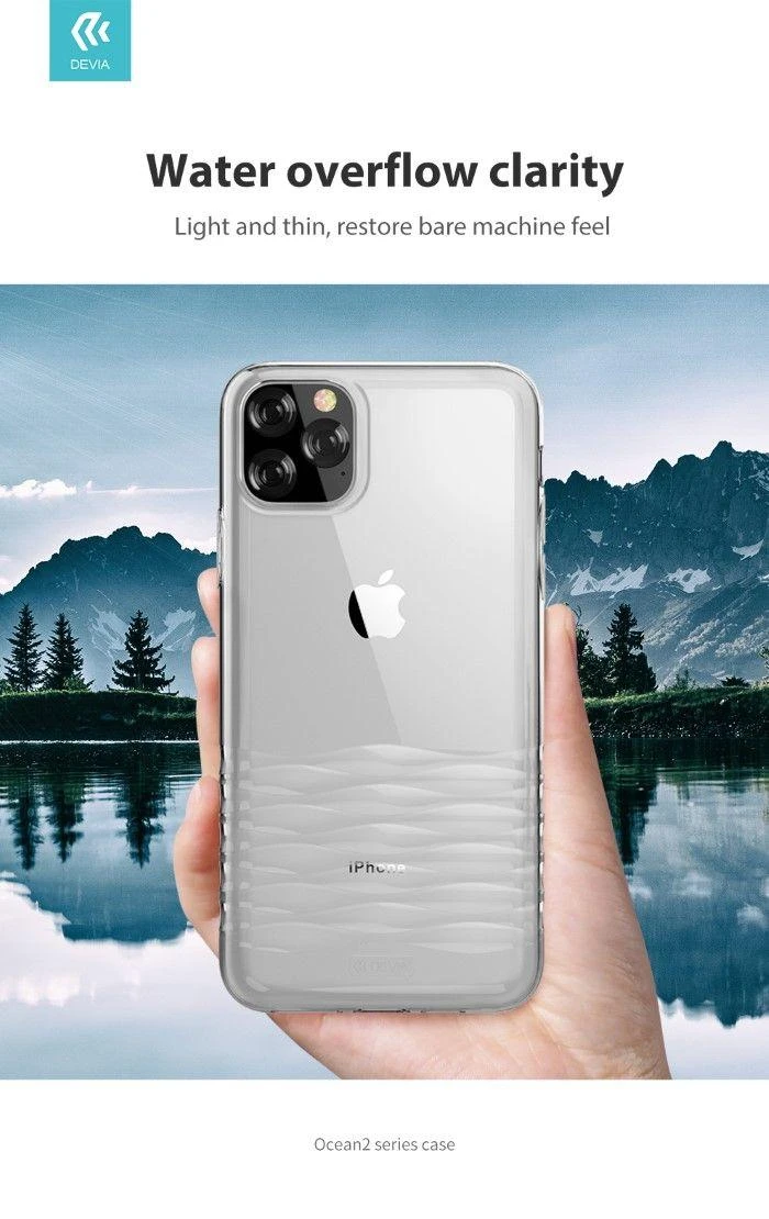 Dėklas Devia Ocean2 Apple iPhone 11 Pro skaidrus