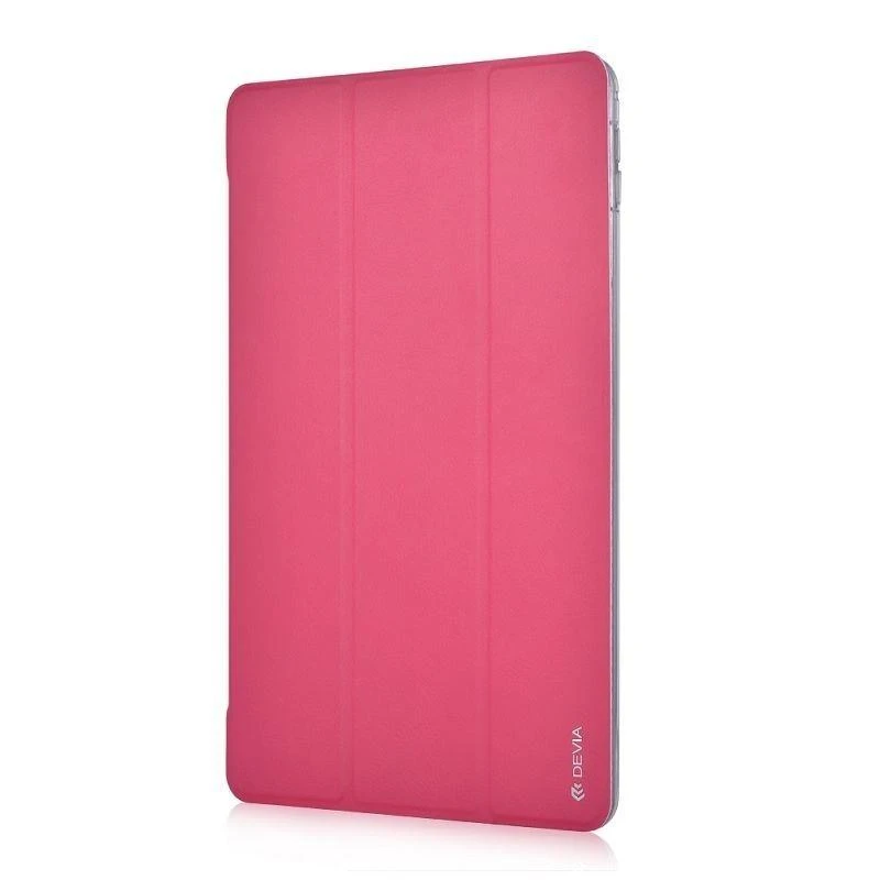 Raudonas odinis planšetinio kompiuterio dėklas Devia su vieta pieštukui, skirtas iPad Air (2019) ir iPad Pro 10.5